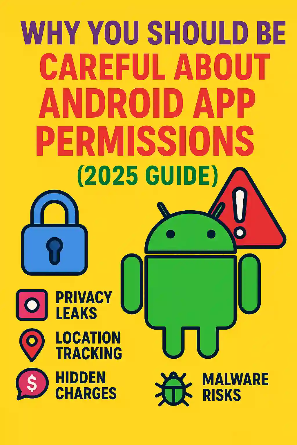 Infographic about Android app permissions